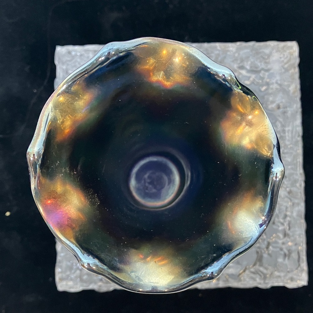 Fenton Iridescent Glass Vase - Picture 6 of 8